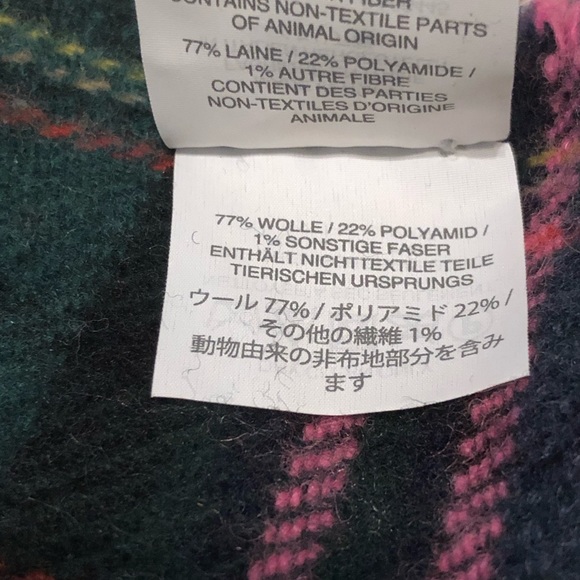 🌸NWT J.Crew Women's Tartan Scarf Plaid Wool🌸 - Picture 5 of 5